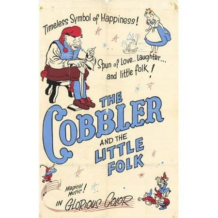 40 Folk Art Designs - Posterazzi MOVCH3204 Cobbler & the Little Folk Movie Poster - 27 x 40 in.