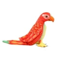 thumbnail image 4 of de peluche, pájaro de peluche, juguete decorativo, loro, juguete de fiesta para niños, para sala de estar, 19,69 x 10,24 pulgadas Rojo, 4 of 8