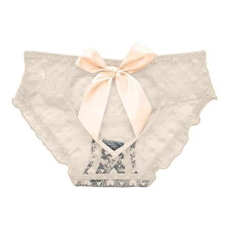 

Women Panties Seamless High Waist Lace Breathable Lace Hollow Out And Raise The Pure Brief Underwear