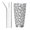 Straw Three-piece Set, variant on Fuzoiu Snake Print 20oz Tumbler, Stainless Steel Vacuum Insulated Car Cup, Insulated Coffee Mug,Travel Mug with Lid,Thermal Cup for Outdoor-Straw Two-piece Set