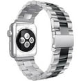 thumbnail image 2 of Stainless Steel Band for Apple Watch Ultra 2/Ultra 49mm & Series 10/11 46mm, 45mm 44mm 42mm, Metal Watch Strap with Fold-Over Deployment Clasp, Business Casual Design for Men, 2 of 6