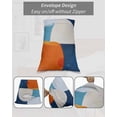 thumbnail image 7 of Blue Burnt Orange Body Pillow Covers, Modern Oil Painting Geometric Soft Bed Throw Pillowcases Breathable Cooling Long Lumbar Body Pillow Sham Cover for Bed Sofa 20''x54'', 7 of 7