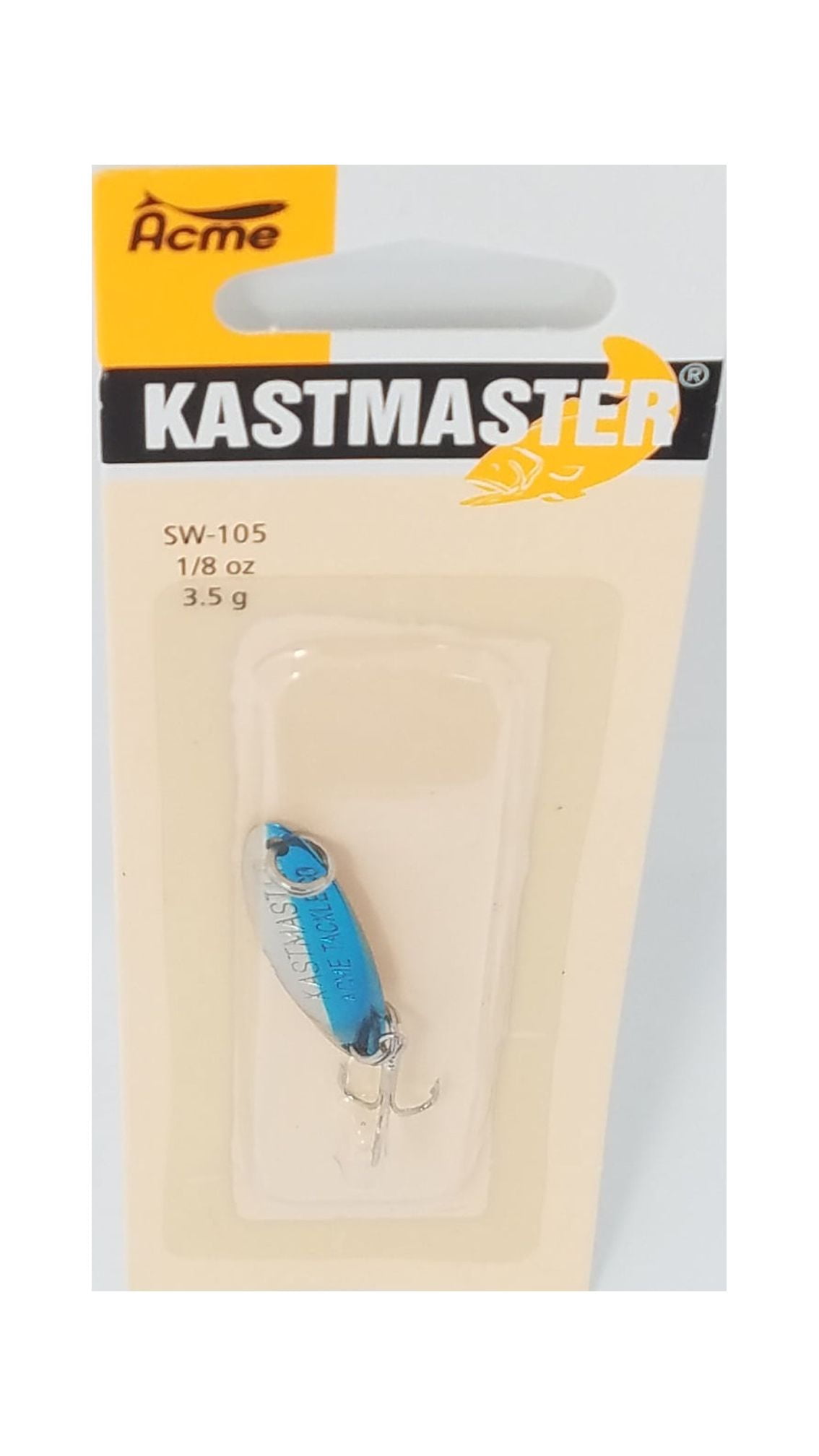 (2 pack) Acme Tackle Kastmaster Fishing Lure Spoon Chrome Neon Blue 1/8 oz.