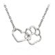 thumbnail image 1 of Hollow Pet Paw Footprint Necklaces S Cute Animal Dog Cat Pendant, 1 of 3