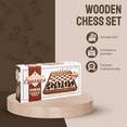 thumbnail image 2 of Tradeopia Folding Wooden Chess Set, 12-Inch Wooden Folding Chess Board, 2 of 6