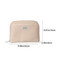 thumbnail image 3 of Gecau Student Large Capacity Stationery Bag Button Three Layer Of Canvas High Appearance Succinct Storage Pen Bag Gray Creative, 3 of 5