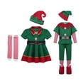 thumbnail image 1 of Disfraz de Navidad de duende jinwen Ropa de elfo 90cm Hombres 100cm Mujeres, 1 of 7