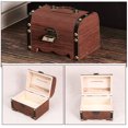 thumbnail image 4 of 2 cajas de madera vintage para guardar tesoros, organizadores de alcancías, cajas de ahorro, 4 of 7