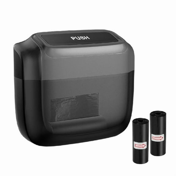 700ml Car Trash Can Bin with Lid and Trash Bags Garbage Can Car Accessories