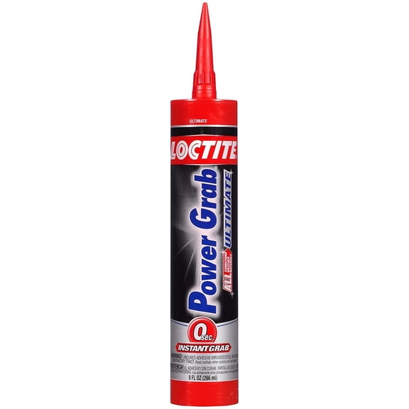 12-pack Loctite Power Grab Ultimate Construction Adhesive - Heavy Duty, White - 12 Pack, 9 oz — Residential Use, Standard Application