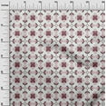thumbnail image 3 of oneOone Cotton Poplin Brown Fabric Asian Block Floral Quilting Supplies Print Sewing Fabric By The Yard 56 Inch Wide, 3 of 4