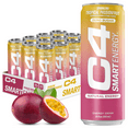 thumbnail image 6 of C4 Smart Energy Drink, Tropical Variety Pack Flavor, Zero Sugar, Carbonated, 12 oz can (12 Pack), 6 of 9
