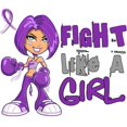 thumbnail image 3 of CafePress - Licensed Fight Like A Girl - Women's Light Pajamas, 3 of 4