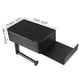 thumbnail image 4 of Portarrollos de papel higiénico Unique Bargains Soporte de pared con estante para teléfono Negro, 4 of 8
