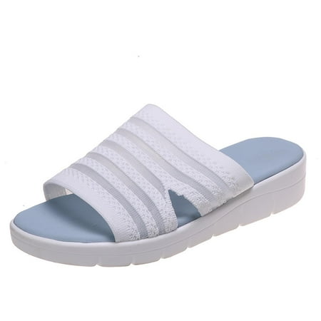 

Ugg Slippers Women Shoes for Women Summer New Outer Wear Flat Sandals And Slippers Solid Color Women s Shoes Round Toe Beach Shoes