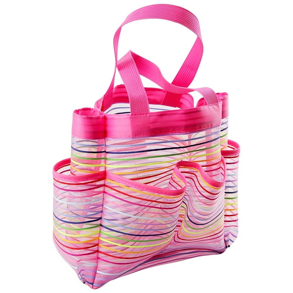 TFixol Mesh Beach Bag Extra Large Beach Bags and Tote Backpack Toys Towels Sand Oxford Cloth Bag, Quick Dry Waterproof Shower Tote Bag, for Holding Beach Toys Market Grocery Picnic Tote