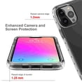 thumbnail image 6 of for iPhone 16 Pro Max Case, Cover for iPhone 16 Pro Max, Hybrid 2 in 1 Slim Fit Shockproof Heavy Duty Protection Shock Resistant Sturdy Crystal Clear [Not Yellow] Case, Non Front Cover, Clear, 6 of 6