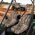 thumbnail image 2 of XYZCANDO Brown Camo Forests UTV Seat Covers Nonslip Rhino 700 Seats Covers with Headrest Covers Comfort UTV Waterproof Seat Cover Easy Installation for Rhino 450 660 700, 2 of 7