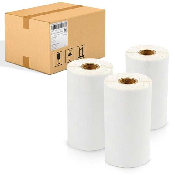White Direct Thermal Shipping Labels, Perforated with Gap Sensor, 3360 Count, 4 x 6 in