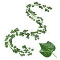 thumbnail image 6 of OPDBN Sweet Potato Green Leaf Creeper Greenhouse Wall-Mounted Gardening Decoration Simulation Plant Fence Decoration Simulation Flower 2 Meters Green Leaf Simulation Rattan, 6 of 8