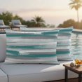 thumbnail image 3 of Lumbar Pillow Covers 20x12 Inch Set of 2, Blue Gray Stripes Waterproof Outdoor Pillow Covers, Watercolor Modern Abstract Minimalist Decorative Cushion Pillowcases for Couch, Sofa, Bed, Garden, Patio, 3 of 9