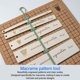 thumbnail image 5 of Herramiente de Separador de Macrame de Madera, Reglas auxiliares auxiliares de la placa macrame evita que el de 5 piezas mar práctica para la nave de bricolaje, 5 of 7