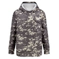 thumbnail image 6 of Bovemsi Sweatshirt for Women Long Sleeved With Gradient Letter Printed Pockets And Camo Hoodie, 6 of 9