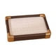 thumbnail image 3 of Caja de almacenamiento de terciopelo apilable para 36 anillos, aretes y 36 ranuras. Beige, 3 of 9