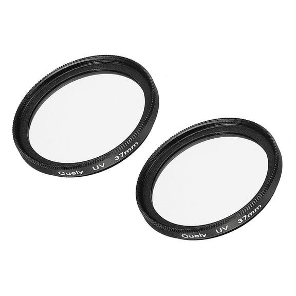 Uxcell 37mm Protective Lenses Filter Slim Frame Multi-Coated UV Lens Filters 2 Pack