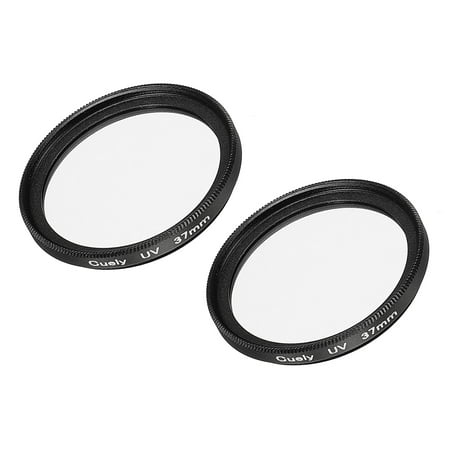 Uxcell 37mm Protective Lenses Filter Slim Frame Multi-Coated UV Lens Filters 2 Pack