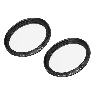 Unique Bargains Filtre de Lentille UV Multi-Enduit Cadre Mince 37mm, Lot de 2