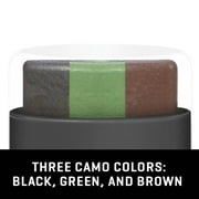 Vanish Color Camo Face Paint Stick, Brown, Black, Olive