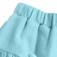thumbnail image 6 of Cethrio Girls Ruffle Skirts, Casual High Waist Summer A-Line Kids Maxi Skirts Blue Size 14-16, 6 of 8