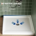 thumbnail image 4 of Bingirl 36*36 Inch Right Drain Shower Pan - Single Threshold Base Non-Slip Textured Surface Lightweight ABS Shower Base Easy Install With Drain Kit, 4 of 8