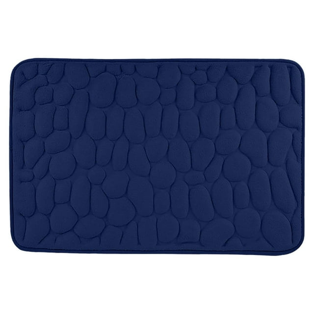 Memory Foam Bath Mat 31.5 in x 19.7 in Non-Slip PVC Backing Water Absorbent Machine Washable Polyester Bathroom Rug