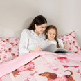 thumbnail image 4 of Homewish Valentine Dachshund Queen Comforter Set,Cute Dog Comforter Sets Queen,Pink,Pink Reversible,3 Pieces,1 Comforter and 2 Pillowcases, 4 of 7