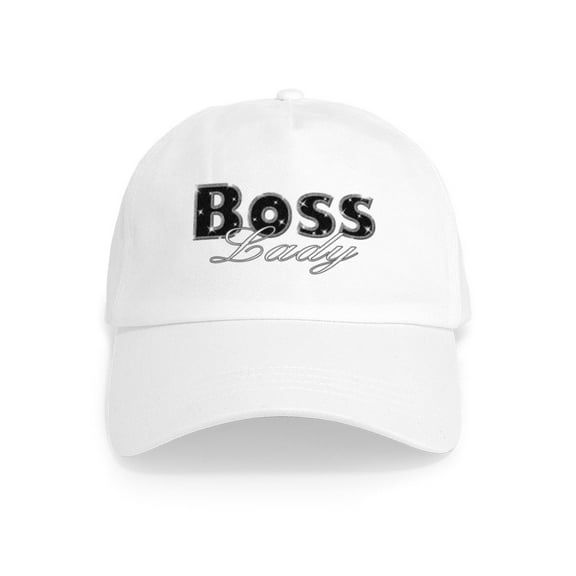 CafePress - Boss Lady Bling - Adjustable 100% Brushed Unisex Casual Cotton Baseball Cap, Beige, 1