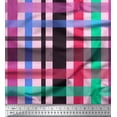 thumbnail image 1 of Soimoi Cotton Jersey Fabric Check Check Print Sewing Fabric Yard 58 Inch Wide, 1 of 3