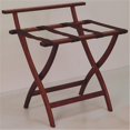 thumbnail image 1 of Wooden Mallet LR4-MHBRN WallSaver Luggage Rack in Mahogany with Brown Webbing, 1 of 3