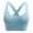 Blue_AF06, variant on Support Sports Bras for Women Strappy Cross back Padded Tops for Gym Training - Full Coverage Bras Black 34