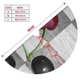 thumbnail image 3 of Yiaed Cherries laid Print Christmas Tree Skirt , Tree SkirtsTree Mat for Christmas Winter Holiday Indoor Decorations-48", 3 of 7