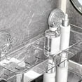 thumbnail image 4 of WUXIAB&nbsp;No-Drill Suction Storage Rack,Pet Material Bathroom Kitchen Caddy,Bottom Drain Dry-Keeping Organizer,Dormitory Travel Easy-Disassemble Wall-Safe Rack,Powerful Suction Flexible Storage Box, 4 of 4