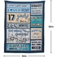thumbnail image 5 of 4 Year Old Boy Birthday Gift, Super Soft and Warm Happy Birthday Blanket, Digital Heartwarming Sentences Creative Design Ideal Gifts for 4th, 50"x60", 5 of 5