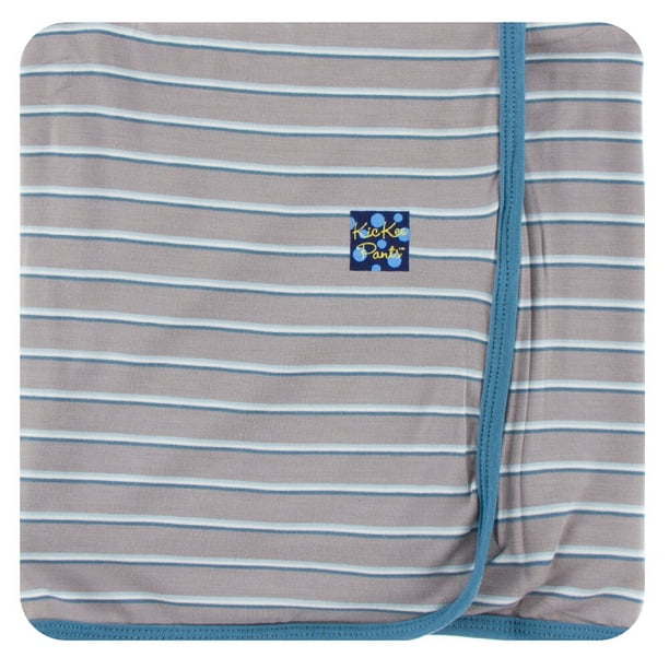 KicKee Pants Swaddling Blanket Boy Parisian Stripe