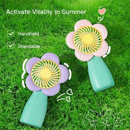 

New style small fresh flower handheld mini fan charging USB convenient handheld flower handheld fan