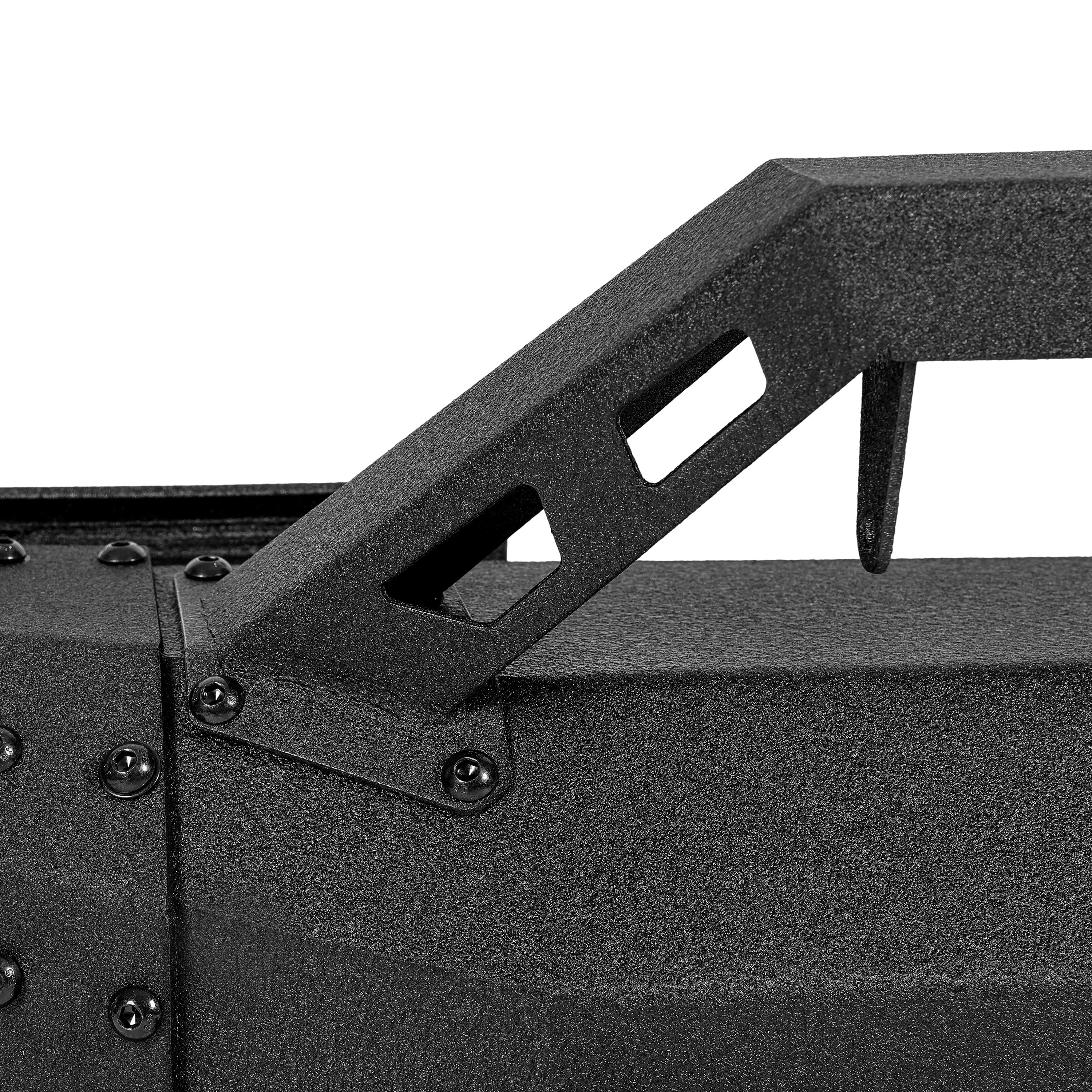 KOJEM Front Bumper Compatible with 2019-2023 Dodge Ram 2500/3500 w/Winch Plate &LED Light