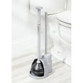 thumbnail image 2 of mDesign Hidden Plunger and Brush Set for Bathroom Toilet - Silver, 2 of 8