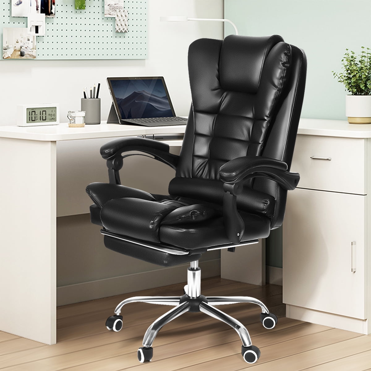 90°~135° Reclining High Back Office Chair,Big and Tall PU Leather