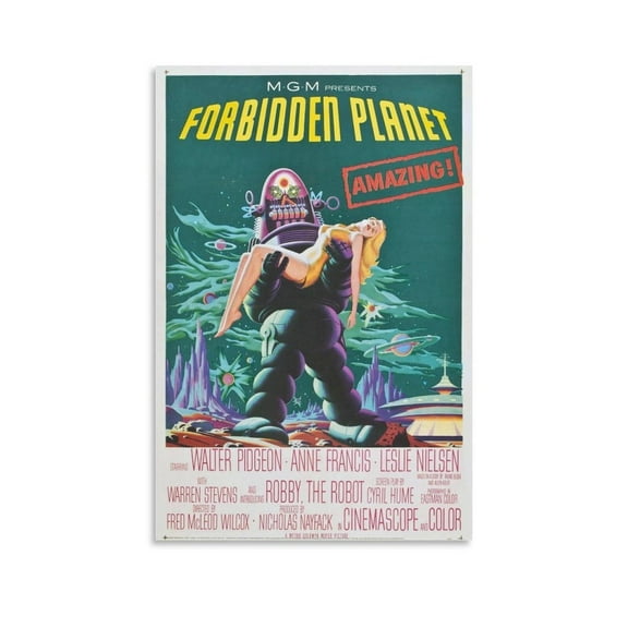 Wall Posters Forbidden Planet Movie Posters Canvas Art Poster And Wall Art Picture Print Modern Family Bedroom Decor Posters