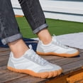 thumbnail image 2 of VeFlora Unisex Barefoot Minimalist Shoes, Wide Toe Box Zero Drop Sneakers, Breathable Non- Lightweight Casual Shoes for Trail Running Walking Hiking(White/43), 2 of 9